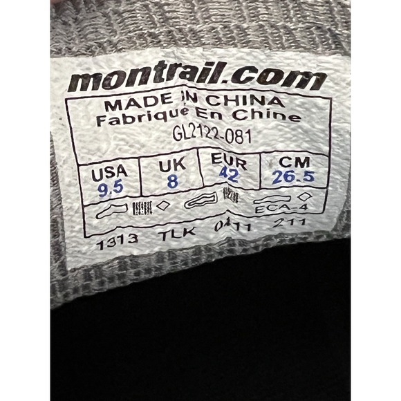 Montrail Fairhaven Outdry Road Trail Running Shoes‎ Womens Gray Lime Green 9.5 main image 2